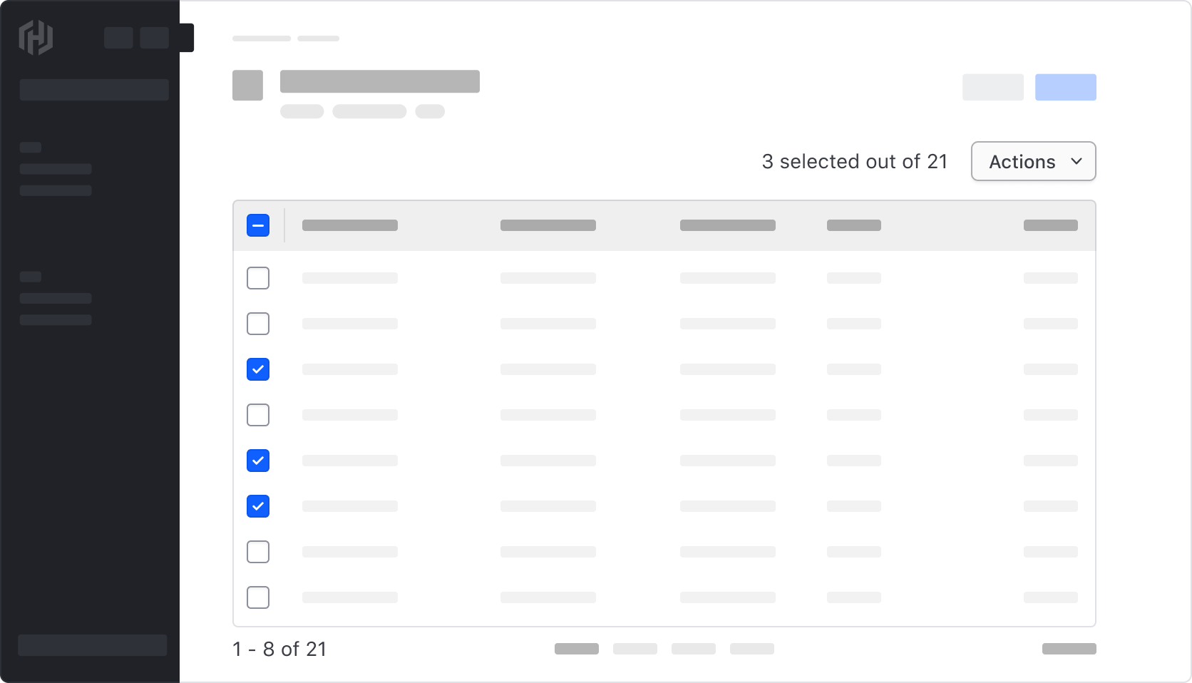 A basic multi-select example in context